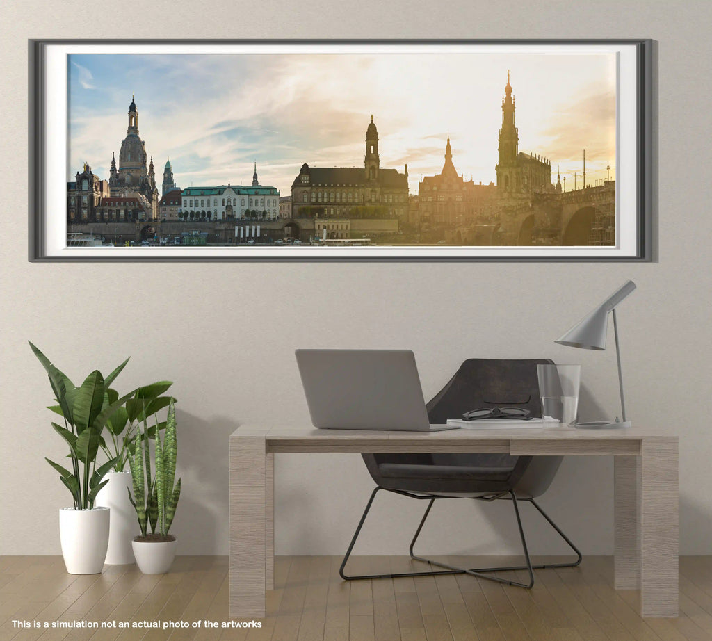 Dresden, panoramic, photo, historic, city, urban, river, elbe