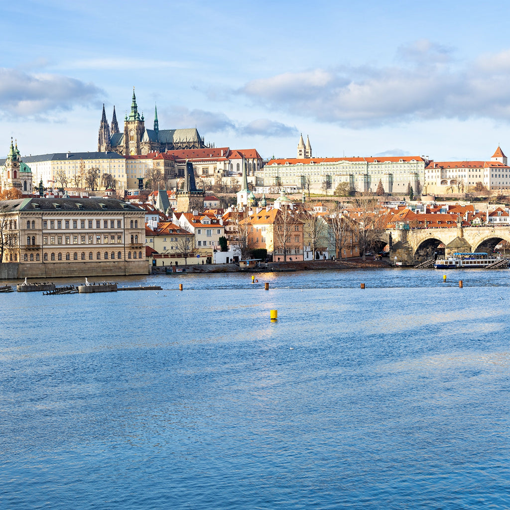 Prague, city, photo, pano, Charles, bridge, Vlava, river, urban, Czech