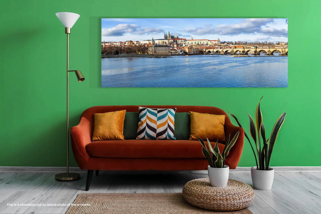 Prague, city, photo, pano, Charles, bridge, Vlava, river, urban, Czech