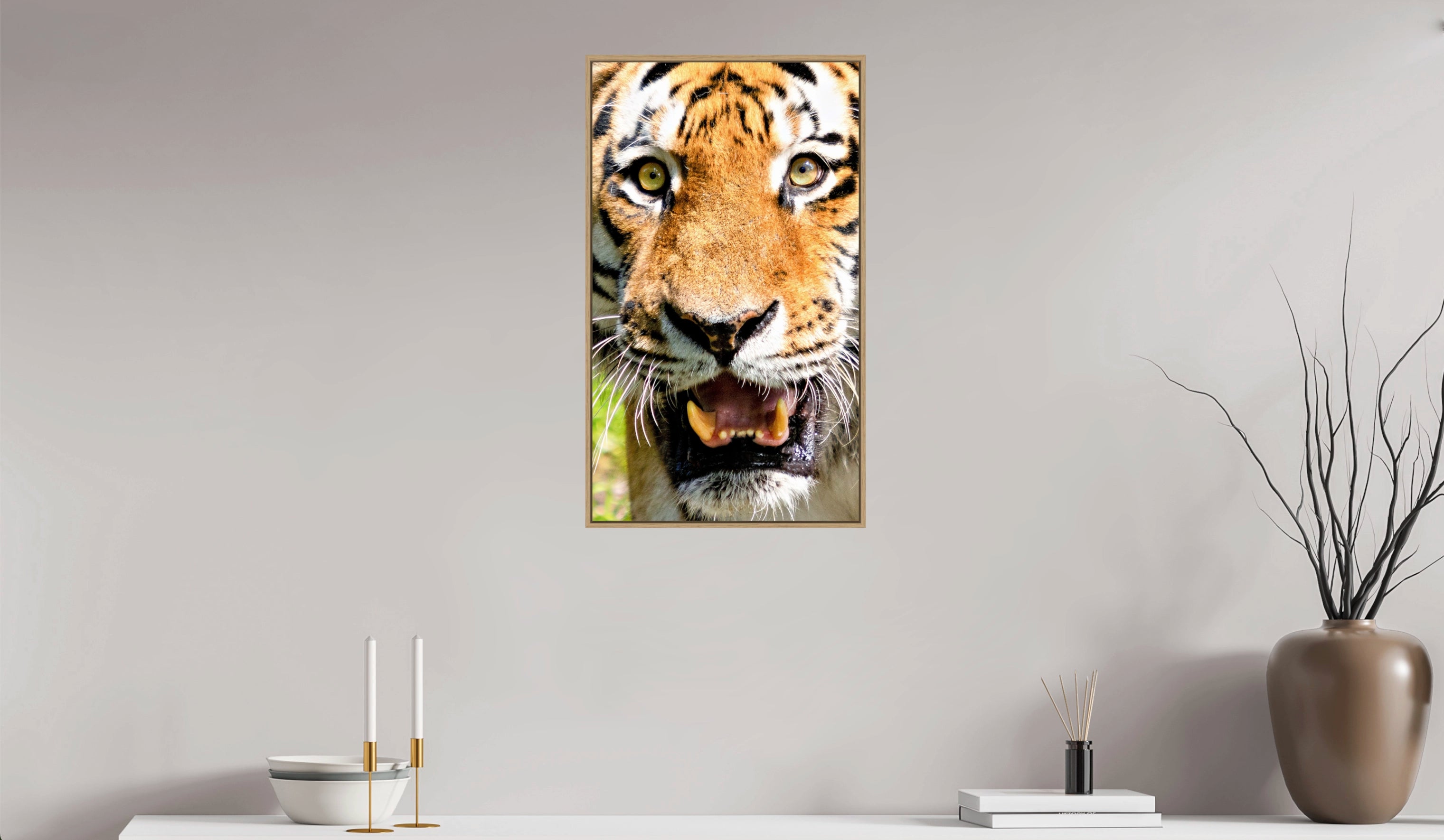 Bengal Tiger's Closeup. Premium.